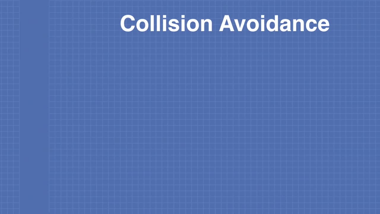The car dodging an obstacle on its own